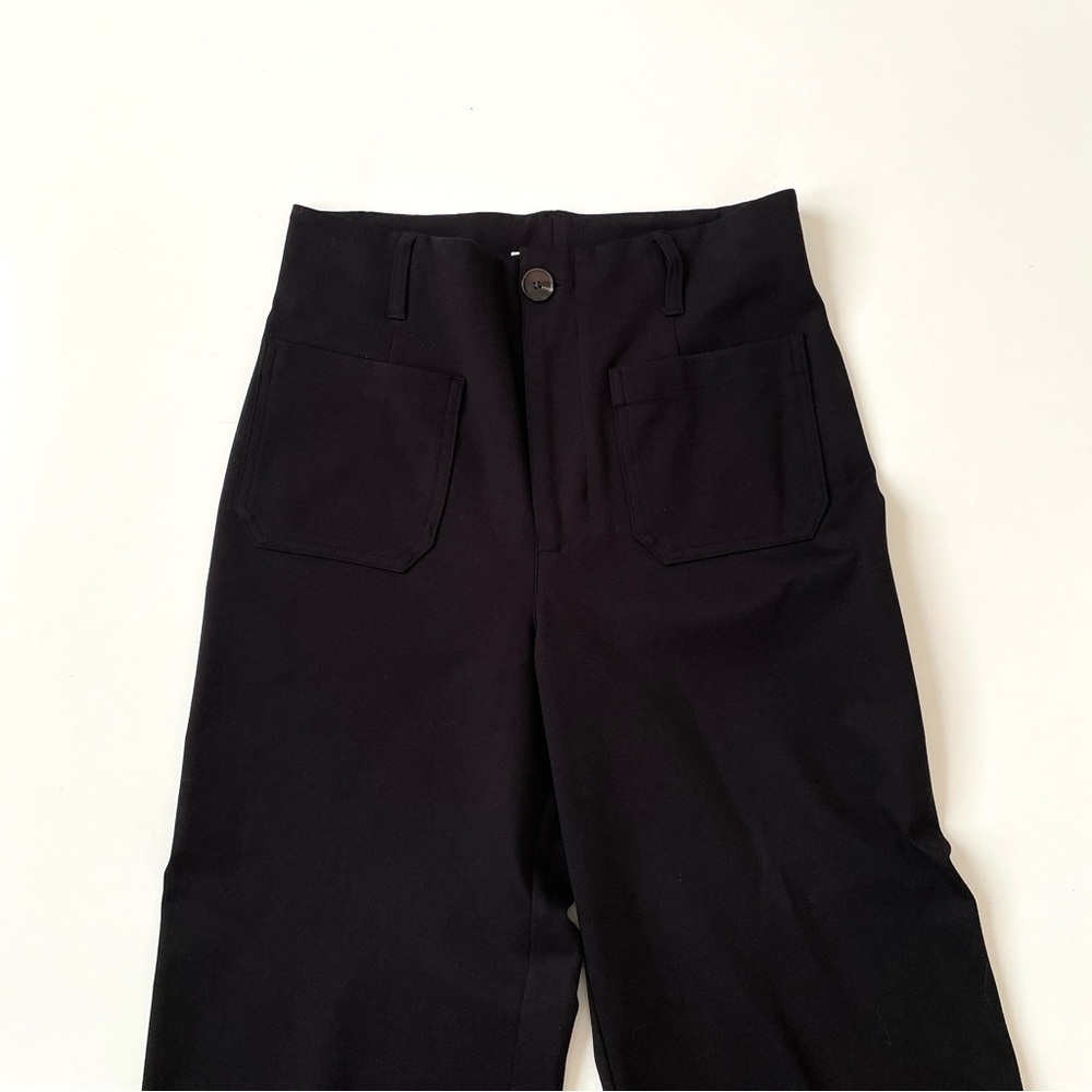 Women's LC Lauren Conrad Super High Rise Wildflower Wide Leg Crop Pants, Size 8 - Picture 4 of 11